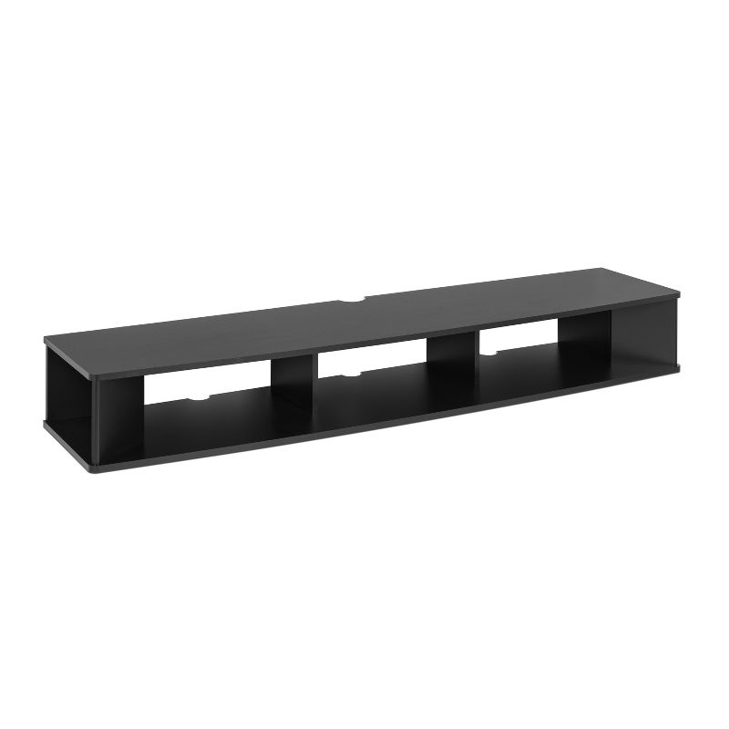 70&#34; Wall Mounted TV Stand for TVs up to 75&#34; Black - Prepac, 6 of 9