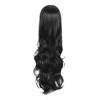 Unique Bargains Women's Curly Wigs 28" Black with Wig Cap - 4 of 4