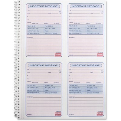 Sparco Telephone Message Book 2-Part 11"x8-1/4" 200 Sets White 02302