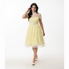 Unique Vintage Women's Hollie Swing Dress Yellow - 4 of 4