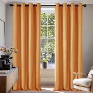 Deconovo Grommet Curtains 2 Panels, Thermal Insulated, 38"W - 1 of 4