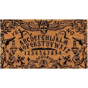 Juvale Halloween Ouija Board Coir Door Mat, Welcome Doormat, Indoor and Outdoor Use, Nonslip Front Rugs 30 x 17 Inches - 1 of 4