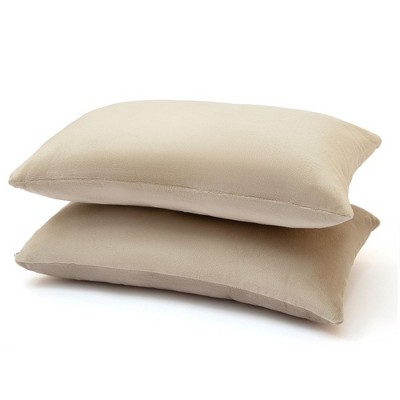 Cheer Collection Luxurious Velour Decorative Throw Pillows with Inserts, Set of 2