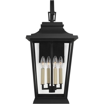 Feiss Warren 25 3/4" High Black 4-Light Outdoor Wall Light