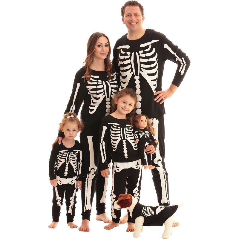 #followme Matching Halloween Pajamas for Family and Couples Dog Skeleton 6866-353-S