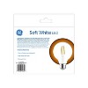GE 2pk 60W G25 LED Globe Light Bulbs Soft White GCSWC: Dimmable, 5.5W, 500 Lumens, E26 Base, 2700K, 9.1-Year Life - 2 of 4