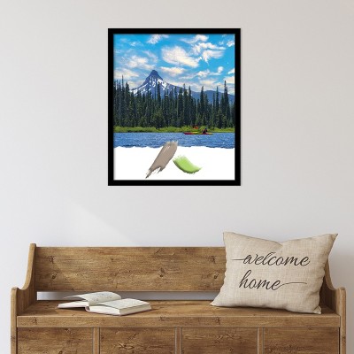 Matte Black Polystyrene Rectangular Wall Picture Frame