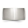Black Bow Jewelry Men's 12mm Stainless Steel Brushed Half Round Comfort Fit Band - 3 of 4