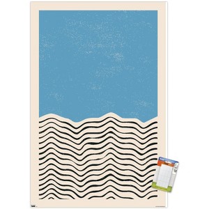 Trends International Geometric - Blue Unframed Wall Poster Prints - 1 of 4