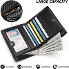 Hachikiko Mens Slim Bifold RFID Blocking Wallet - Genuine Microfiber Leather Thin Credit Card Holder with 7 Card Slots, 4 ID Windows - 4 of 4
