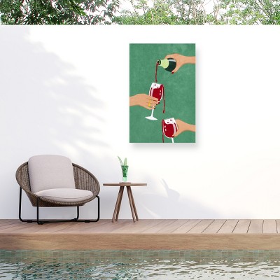 Trademark Fine Art - Raissa Oltmanns  Cheers Girls Matted Framed Art