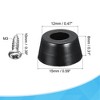Unique Bargains Round Furniture Pads with Stainless Steel Washer and Screws - 2 of 4
