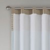 Kumasinova 84" Transitional Flat Fold Curtains Panel,Kitchen Curtains with Lining,Window Curtains for Living Room & Bedroom - 4 of 4