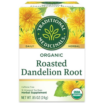 Traditional Medicinals Organic Dandelion Herbal Tea - 16ct