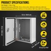 COZONY NEMA 4X Waterproof Steel Electrical Box, IP66 Dustproof, Outdoor/Indoor Electrical Junction Box, Lockable Junction Box - 3 of 4
