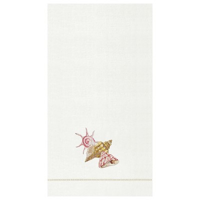 C&F Home St. Martin Blue Hemstitch Decorative Guest Towel