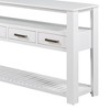 Console Table, Farmhouse Accent Tables With 4 Drawers And 2 Shelves, Rectangular Behind Couch Table With Storage For Living Room, Hallway, Foyer - 4 of 4