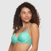 Paramour Women's Tempting Floral Lace Bra - Aqua Blue 42g : Target