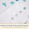 LunaLulinlk Weighted-Hem Fabric Bathroom Curtain - 4 of 4