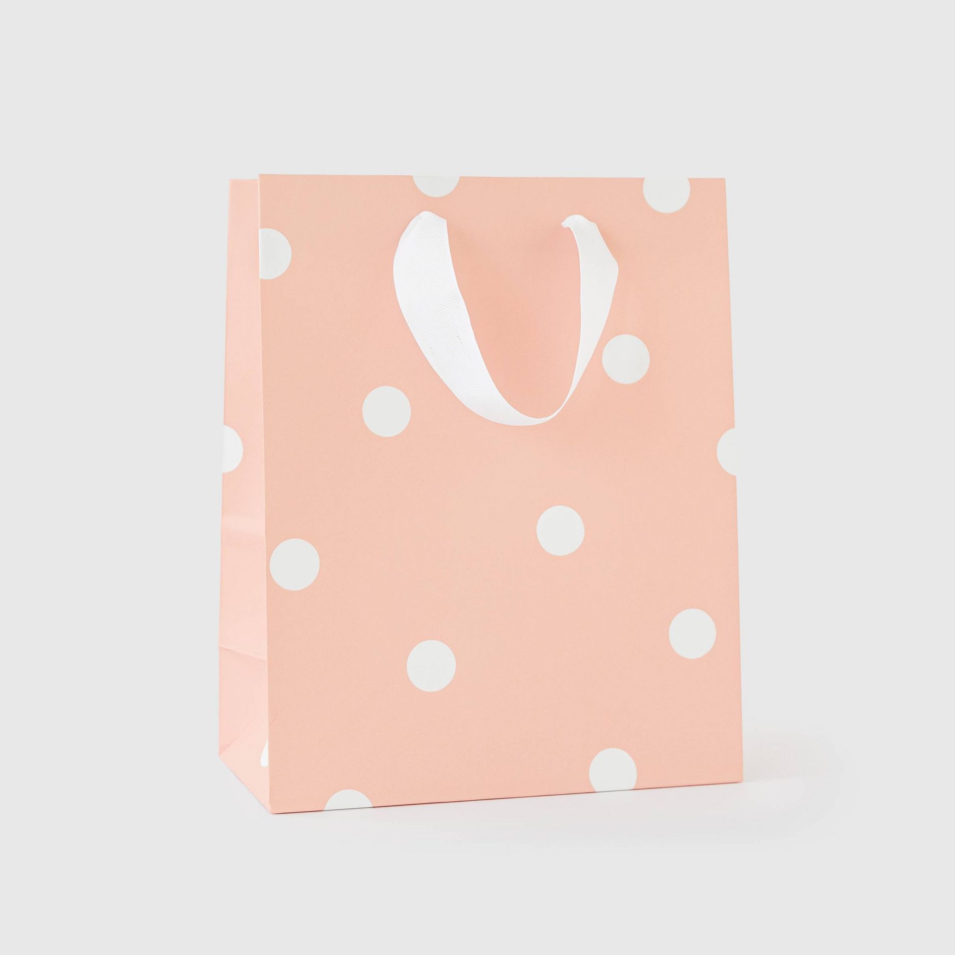 Small Polka Dot Gift Bag Pink/White - Sugar Paper™ + Target