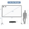 Costway 120'' Projector Screen w/ Stand 16:9 HD 4K Indoor Outdoor Projection Movie Screen - 2 of 4