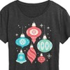Women's - Instant Message - Vintage Christmas Ornaments Short Sleeve Graphic T-Shirt - 2 of 4