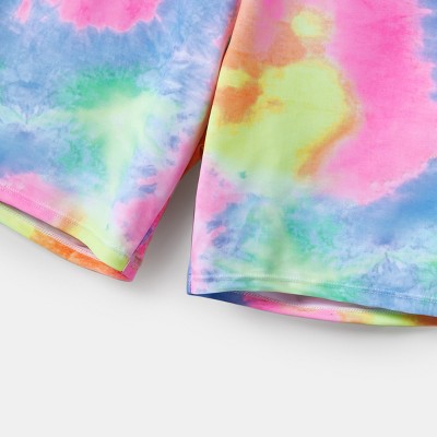 PATPAT Family Matching Swimwear Set Mommy and Me Tie-dye One-Piece Swimsuits Swim Trunks Shorts (Multi-color, Men: M) — фото 7