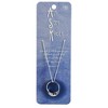 Dicksons 35-8331 Ask Seek Knock Wide Mobius 18 inch Silver Plated Metal Women's Necklace on Presentation Card - 2 of 2