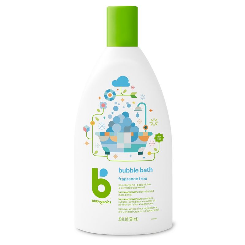 Babyganics Bubble Bath Fragrance Free - 20 fl oz Packaging May Vary, 4 of 8
