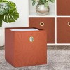Racxily 4 Pack Collapsible Fabric Cube Storage Bins, cube organizer bins(10.5" x 10.5") - 2 of 4