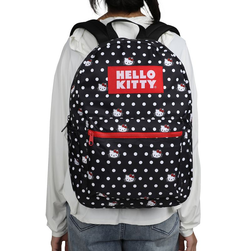 Hello Kitty Head and Polka Dots AOP Travel Backpack, 5 of 6