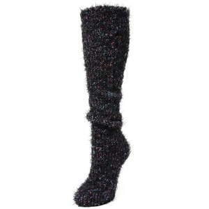 Memoi Women's Metallic Snowlight Slouch Multicolor Knit Sock - 1 of 4
