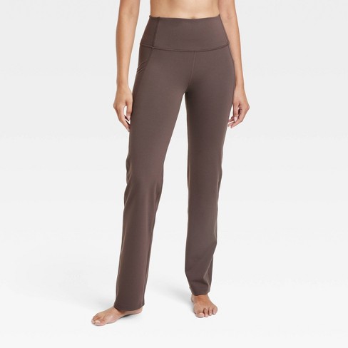 Women's Brushed Sculpt Curvy High-rise Pocketed Leggings - All In Motion™  Espresso Xxl : Target