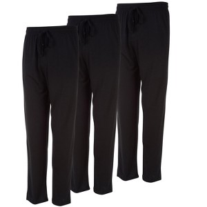 DARESAY Mens Lounge Pants with Pockets - Mens Pajama Pants - Lounge Pants Men, Up to 3XL Pack of 3 - 1 of 4