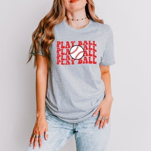 Simply Sage Market Play Ball Stacked Short Sleeve Tee - 1 of 4