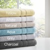 SEVOBAL Bath Towel and Washcloth Sets 6 Piece Turkish Cotton Towel Set with Anti-Microbial Treatment for Bathroom Use, Charcoal, 14.5"*9.8"*5.5" - 4 of 4