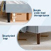 Upholstered LED Bed Frame with Storage Drawer & Cute Cat Headboard, Velvet Princess Platform Bed Frame for Girls/Kids, No Box Spring Needed - 3 of 4