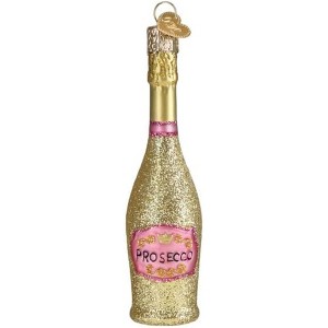 Old World Christmas Blown Glass Ornament for Christmas Tree, Prosecco Bottle (with OWC Gift Box) - 1 of 4