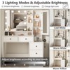 Makeup Vanity Desk with Lighted Mirror and Power Strip, 3 Lighting Modes - 4 of 4