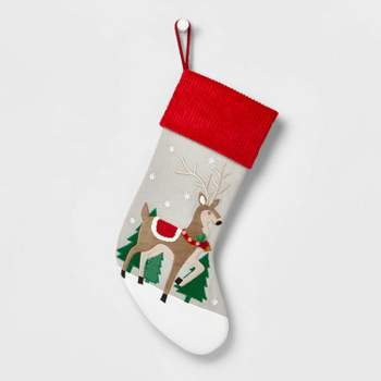20" Reindeer Christmas Stocking - Wondershop™