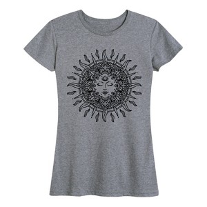 Women's - Instant Message - Sun Decorative Short Sleeve Graphic T-Shirt - 1 of 4