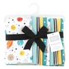 Hudson Baby Infant Boy Cotton Flannel Burp Cloths, Happy Planets 10 Pack, One Size - 2 of 4