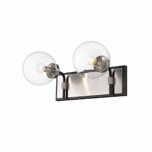 Z-Lite Parsons 2 - Light Vanity in  Matte Black/Brushed Nickel - 1 of 2