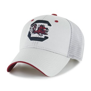 NCAA South Carolina Gamecocks Gray Money Maker Mesh Hat: Adjustable Snapback, Team Logo - 1 of 2