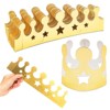 Blue Panda 48 Pack Mini Birthday Hats for Kids, Gold Foil Birthday Crowns for Birthdays, Photo Props, 3 x 3 In - 2 of 4
