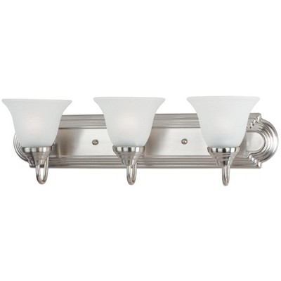 Maxim Lighting Essentials - 801x 3 - Light Vanity in  Satin Nickel