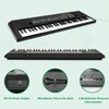 Music Keyboard, 61 - Key Portable Piano with Microphone, Teaching Tool for Beginners Black - 4 of 4