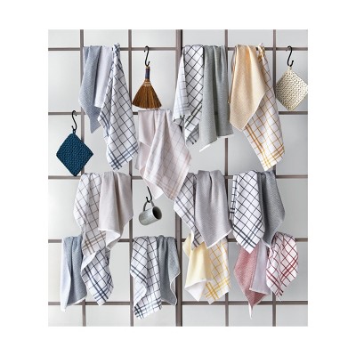 Classic Blue and White Cotton Terry Kitchen Towel Set