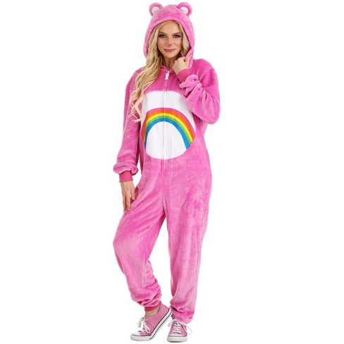 Halloweencostumes Large Cheer Bear Adult Care Bear Jumpsuit