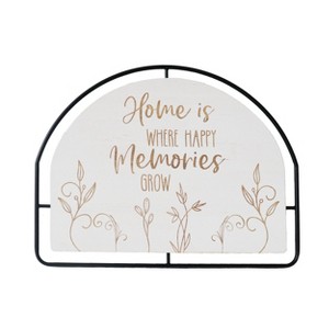 VIP Wood 19.75 in. White Arch Top Memories Sign - 1 of 2
